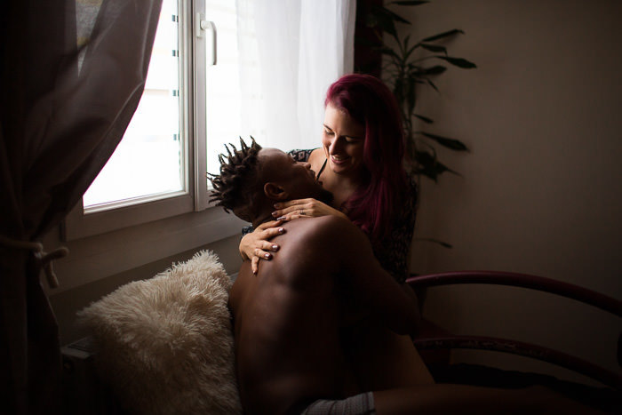 Photo de couple boudoir &agrave; Lyon